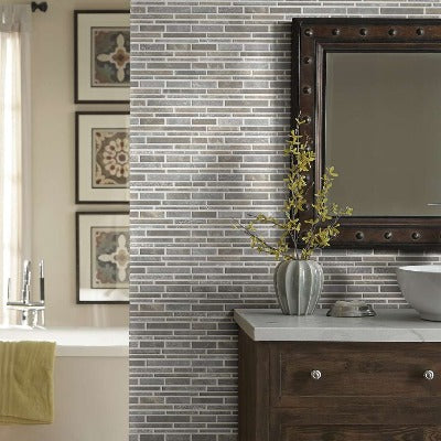 Shaw Tile Boca Lagoon Random Linear Textured Mosaic