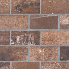 Brickstone Collection Porcelain Tile Red - 5"x10"