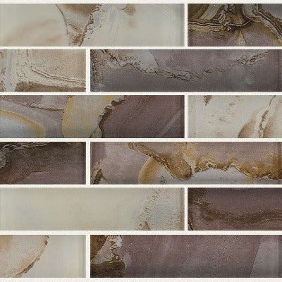 Shaw Tile Mercury Glass Bronzed Wall