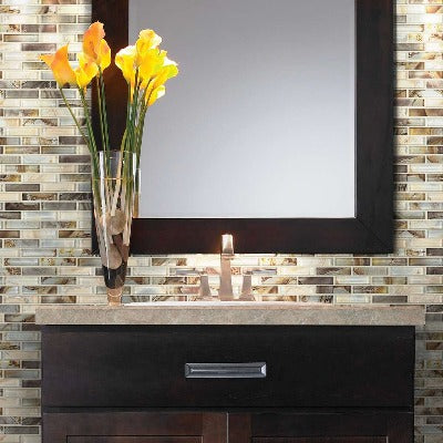 Shaw Tile Mercury Glass Bronzed Wall