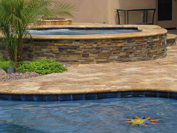 MSI Ledgestone Veneer - California Gold Panel - Splitface