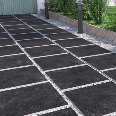 Arterra Porcelain Paver Vulkon Nero 24"x24" - FloorLife