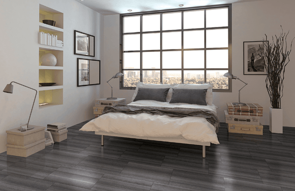 Turin Ceramic Tile Collection Nero - 6"x24" - FloorLife