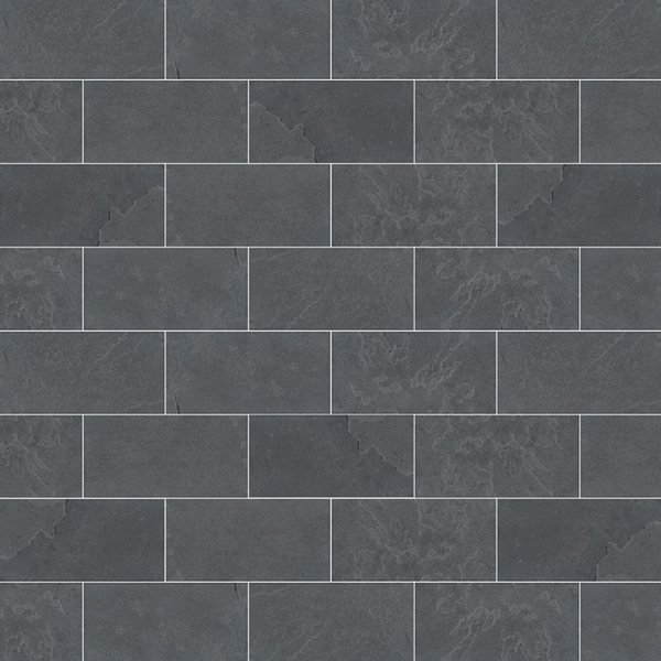 Slate Tile Collection Montauk Black 3"x6" - FloorLife