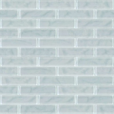 Shaw Tile Cardinal Cloud 3x12 Artisan Glass Wall