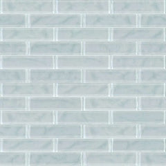 Shaw Tile Cardinal Cloud 3x12 Artisan Glass Wall