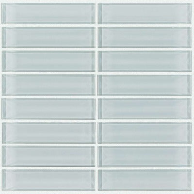 Shaw Tile Cardinal Cloud Stacked Glass Mosaic Wall