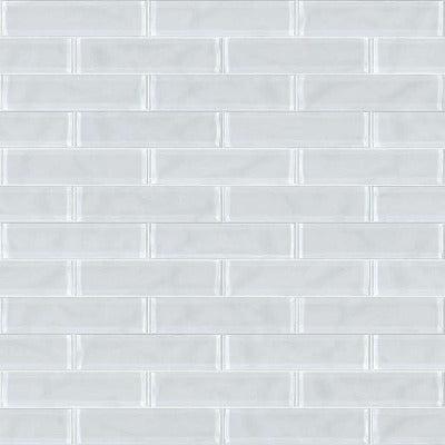 Shaw Tile Cardinal Ice 3x12 Artisan Glass Wall
