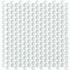 Shaw Tile Cardinal Ice Penny Round Glass Mosaic Wall