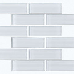 Shaw Tile Cardinal Ice Subway Glass Mosaic