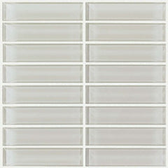 Shaw Tile Cardinal Mist Stacked Glass Mosaic Wall