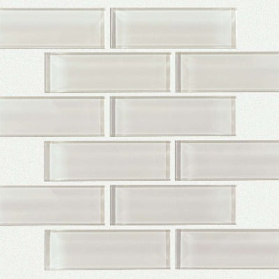 Shaw Tile Cardinal Mist Subway Glass Mosaic