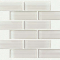 Shaw Tile Cardinal Mist Subway Glass Mosaic