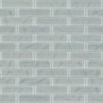 Shaw Tile Cardinal Shadow 3x12 Artisan Glass Wall