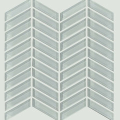 Shaw Tile Cardinal Shadow Chevron Glass Mosaic Wall