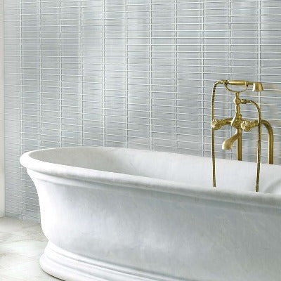 Shaw Tile Cardinal Shadow Stacked Glass Mosaic Wall