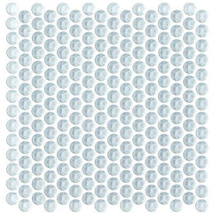 Shaw Tile Cardinal Skylight Penny Round Glass Mosaic Wall
