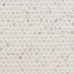 MSI Domino Carrara Matte Penny Round Mosaic Porcelain Tile