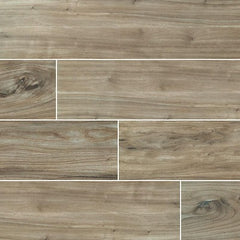 Catalina Collection Teak Porcelain Tile 8x48" Polished