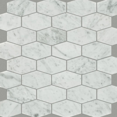 Shaw Tile Chateau Stretch Hexagon Bianco Carrara