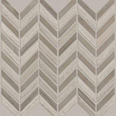 Shaw Tile Chateau Chevron Urban Grey 12x12