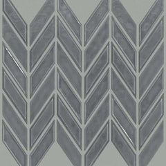 Shaw Tile Geoscapes Dark Grey Chevron