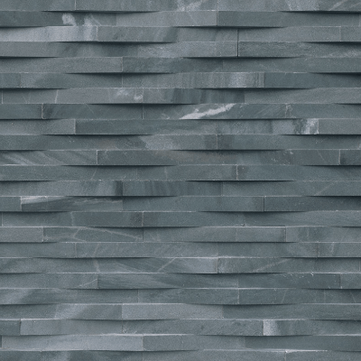 MSI Ledgestone Veneer - Cosmic Black 3D Wave Panel - Split Face