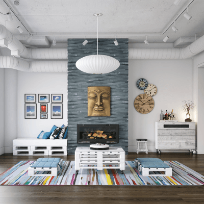 MSI Ledgestone Veneer - Cosmic Black 3D Wave Corner - Split Face