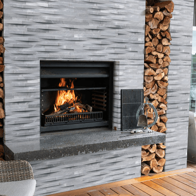 MSI Ledgestone Veneer - Cosmic Gray 3D Wave Corner - Splitface