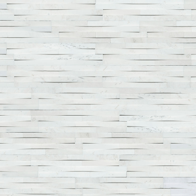MSI Ledgestone Veneer - Cosmic White 3D Wave Panel - Splitface
