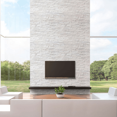 MSI Ledgestone Veneer - Cosmic White Corner - Split Face