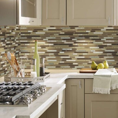 Shaw Tile Awesome Mix Cottonwood 5/8 Mosaic Wall