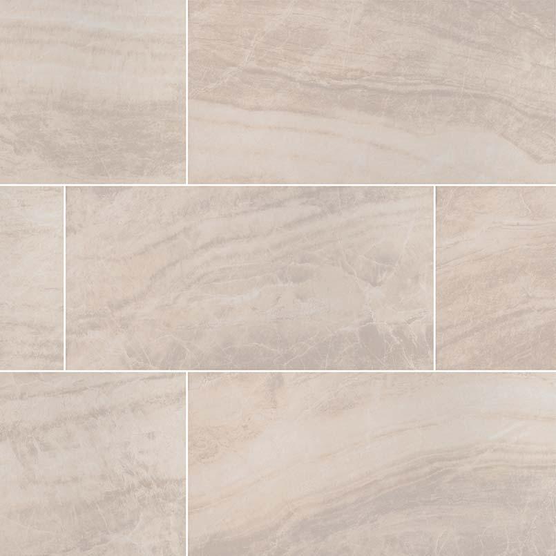 Praia Porcelain Tile Collection Crema - 2"x2" Mosaic