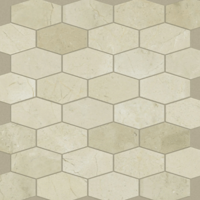 Shaw Tile Chateau Stretch Hexagon Crema Marfil