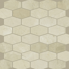 Shaw Tile Chateau Stretch Hexagon Crema Marfil