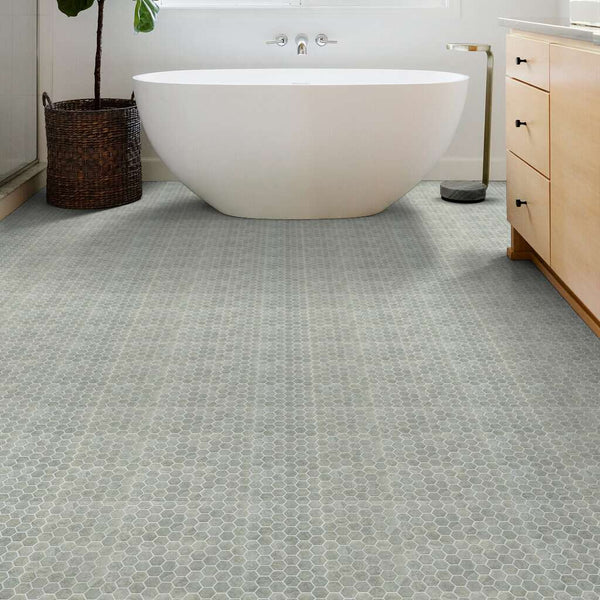Shaw Tile Crown Grey Hexagon Mosaic