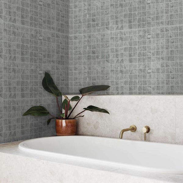 Shaw Tile Crown Grey Mosaic