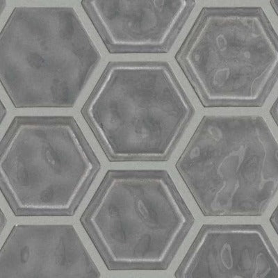 Shaw Tile Geoscapes Dark Grey Hexagon