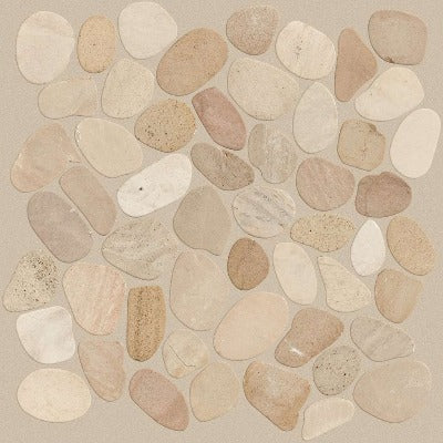 Shaw Tile Brookstone Driftwood Tan Flat Mosaic