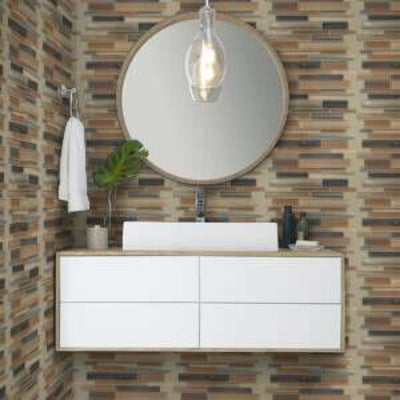 Shaw Tile Atomic Glass Erosion Wall