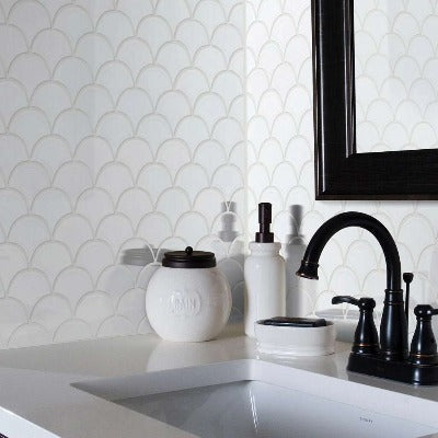 Shaw Tile Geoscapes White Fan