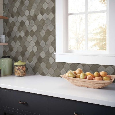 Shaw Tile Boca Foussana Gray Stretch Hexagon Mosaic