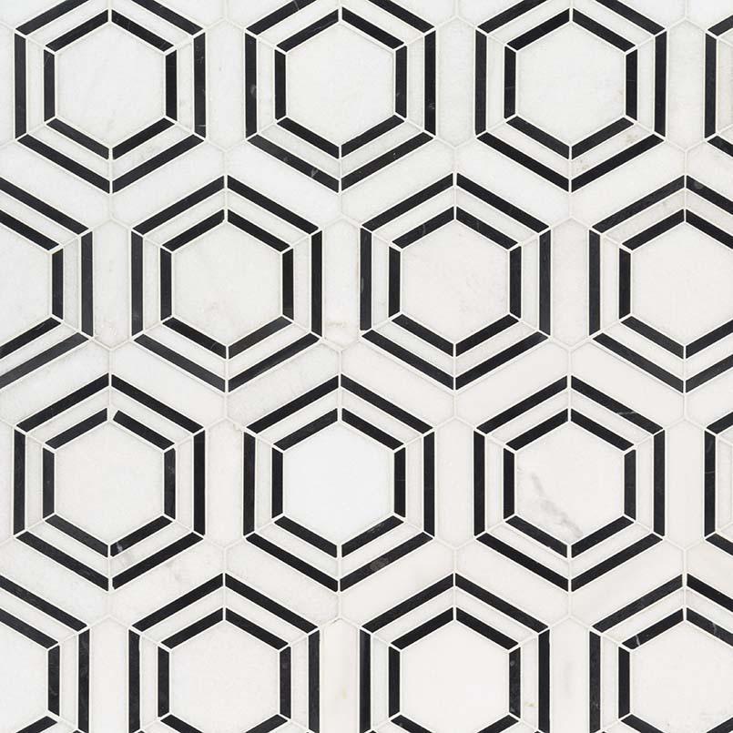 Marble Tile Collection Georama Nero Polished - 12"x12"