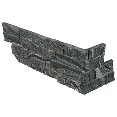 MSI International Ledgestone Veneer - GLACIAL BLACK "L" CORNER - Splitface - FloorLife