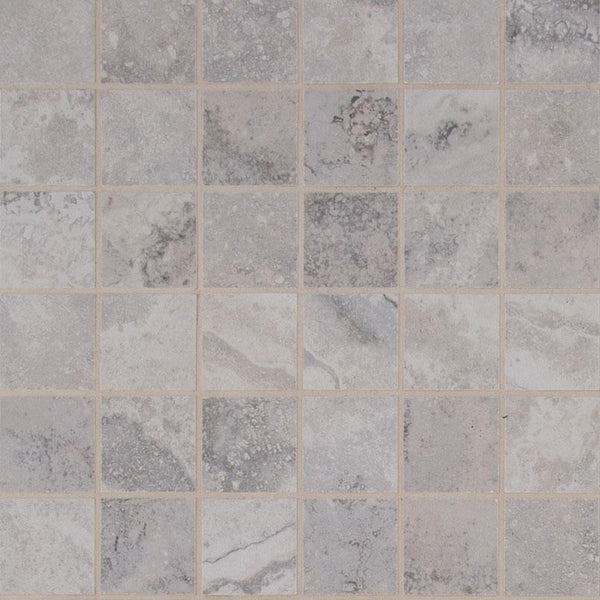 Napa Ceramic Tile Collection Gray- 2"x2" Mosaic