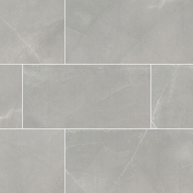 Sande Porcelain Tile Collection Grey - 24"x48" Polished