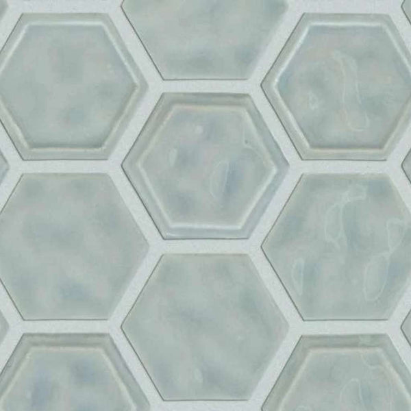 Shaw Tile Geoscapes Light Grey Hexagon