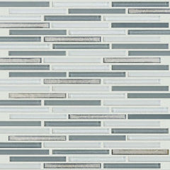 Shaw Tile Molten Linear Glass Nickel Wall