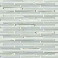 Shaw Tile Molten Linear Glass Platinum Wall