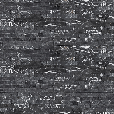 MSI Ledgestone Veneer - Marquina Nero Panel - Split Face